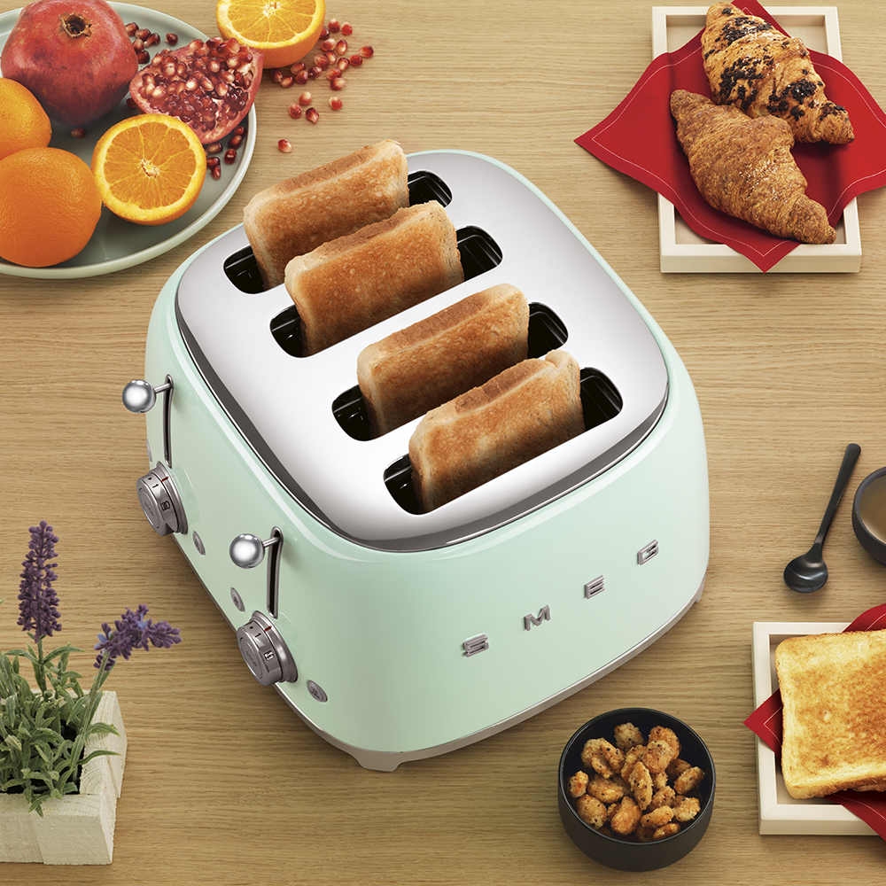 Smeg toster TSF03PGEU, pastelno zelena