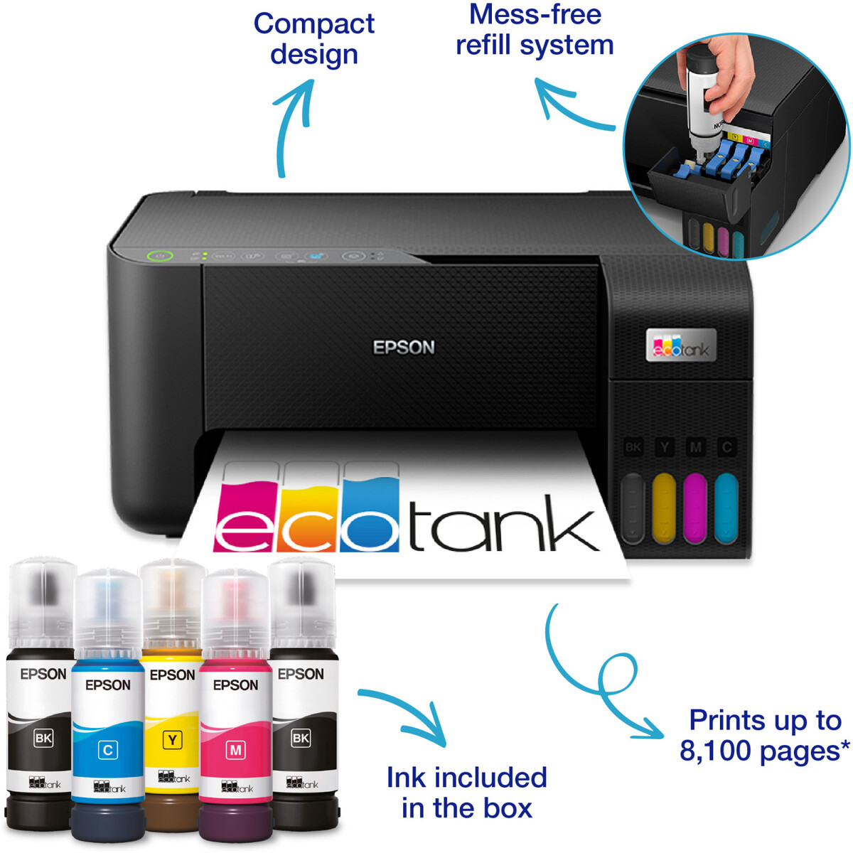 Epson multifunkcijski printer EcoTank L3270 Wifi