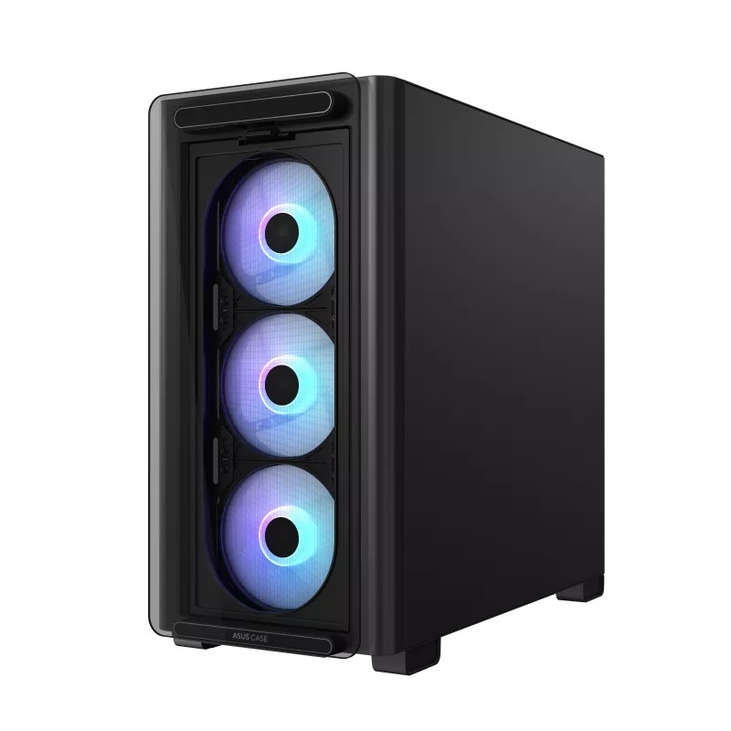 ASUS kućište A23 PLUS TG ARGB Black, Micro-ATX,4x ARGB fans