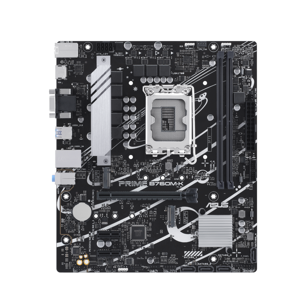 ASUS matična ploča PRIME B760M-KLGA 1700; 2xDDR5, 2x M.2,6xUSB1x VGA, 1x HDMI; mATX