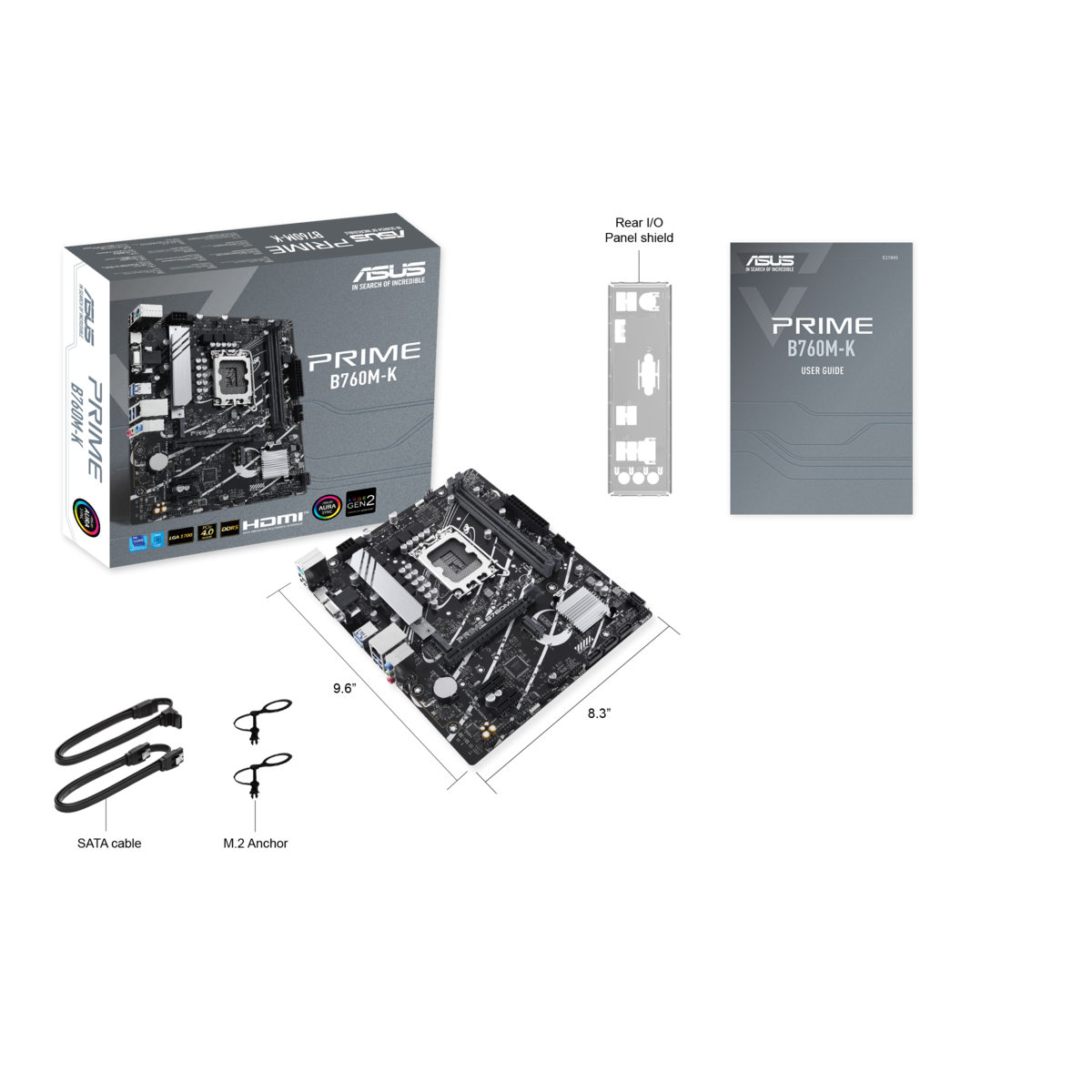 ASUS matična ploča PRIME B760M-KLGA 1700; 2xDDR5, 2x M.2,6xUSB1x VGA, 1x HDMI; mATX