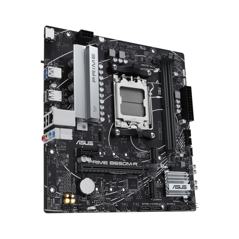 ASUS matična ploča PRIME B650M-R B650, AM5; 2xDDR52x M.2;4xSATA,HDMI,6x USB, RAID,mATX