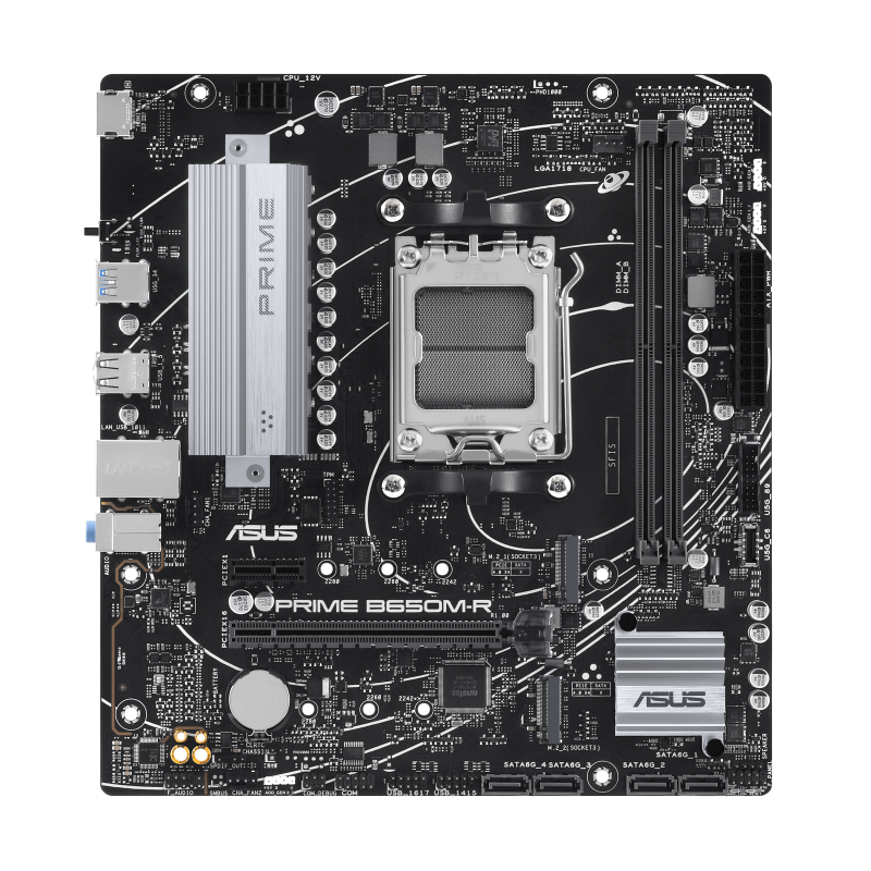ASUS matična ploča PRIME B650M-R B650, AM5; 2xDDR52x M.2;4xSATA,HDMI,6x USB, RAID,mATX