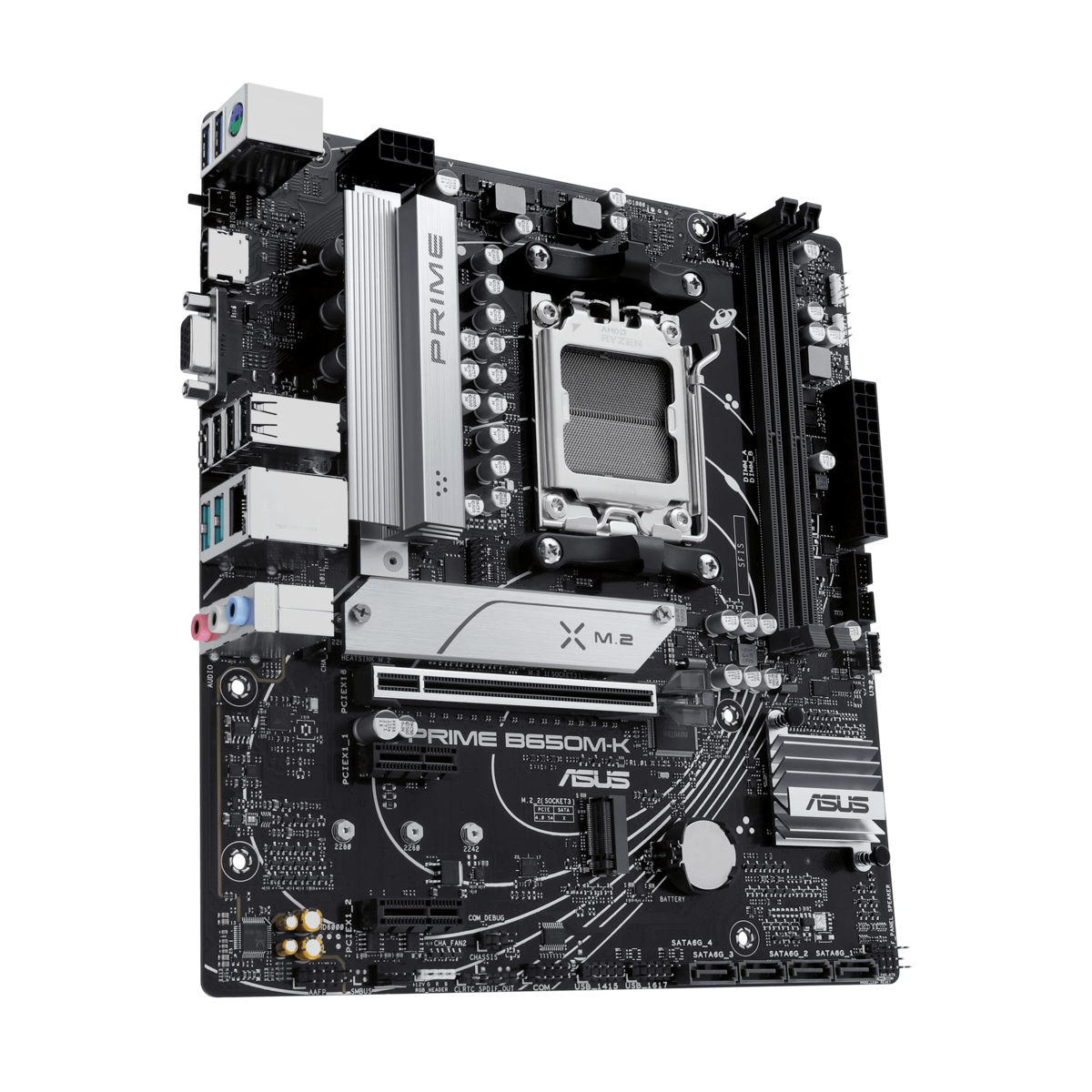 ASUS matična ploča PRIME B650M-KAM5, 2x DDR5, 2x M.2, 8x USB,1x VGA, 1x HDMI, mATX