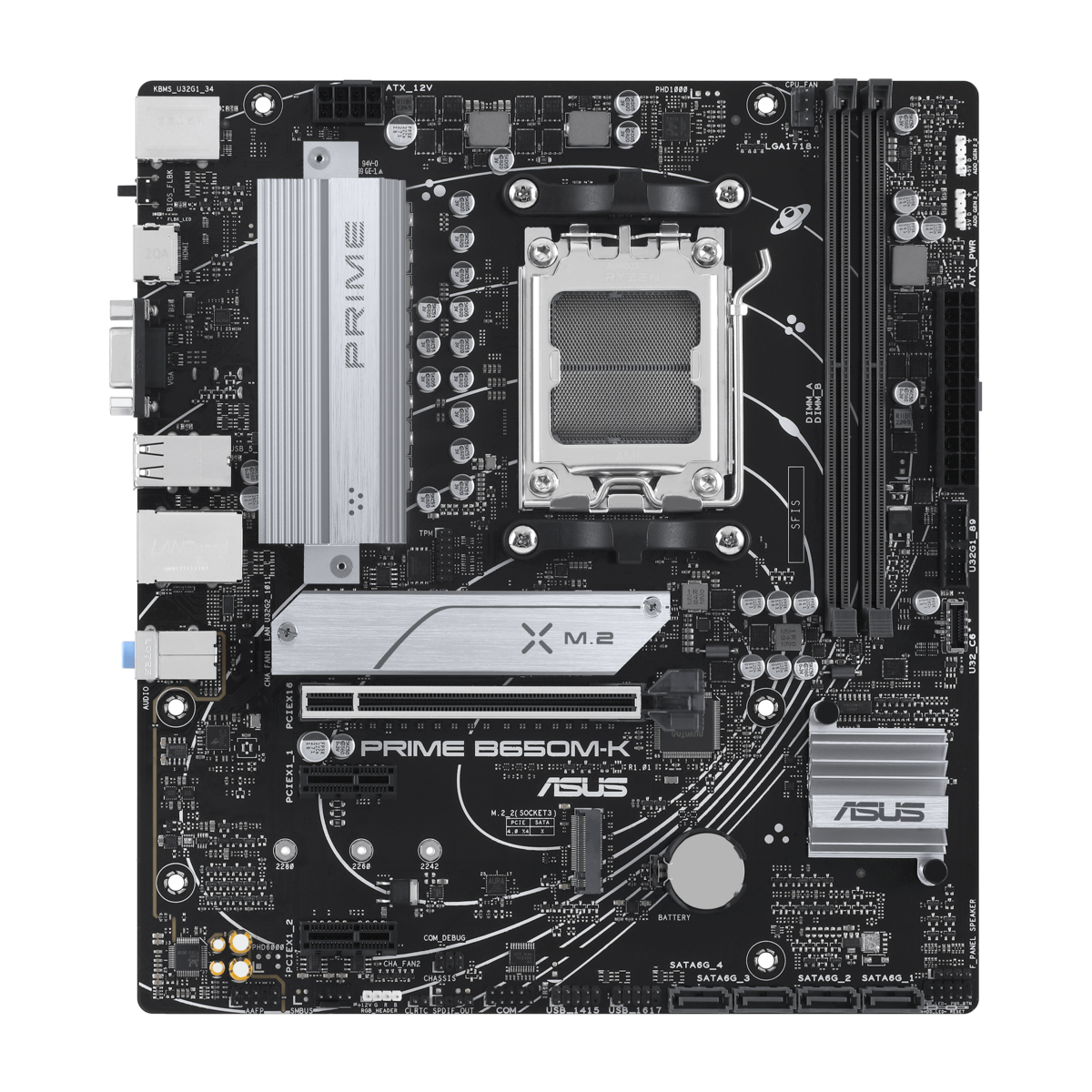 ASUS matična ploča PRIME B650M-KAM5, 2x DDR5, 2x M.2, 8x USB,1x VGA, 1x HDMI, mATX
