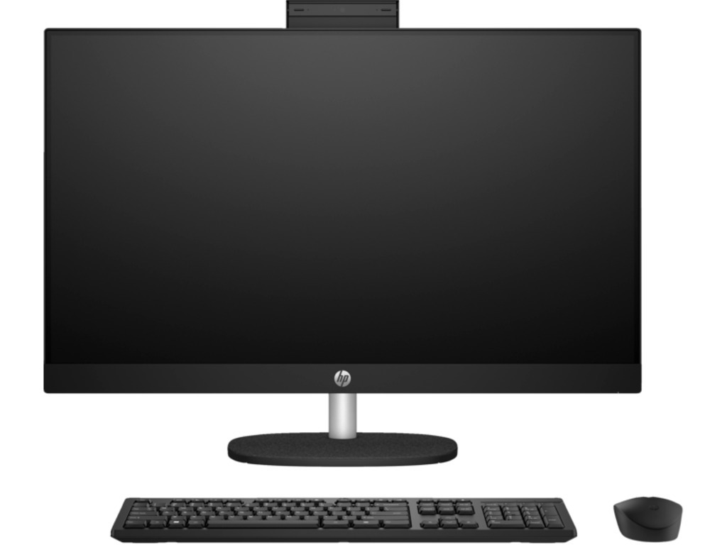 HP računar 27-cr0009ny AIO, 27, Non Touch, AMD Ryzen 5 7520U, 16GB DDR5 RAM, 512GB SSD, FreeDos, crni,miš i tastatura, 1 godina garancije