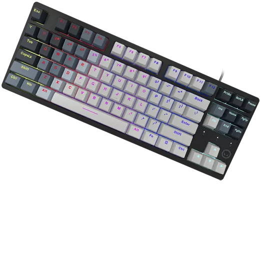 LORGAR tastatura Azar 514TKL, žična RGB mehanička gaming, bijela, EN layout