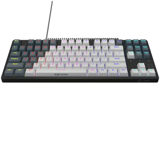LORGAR tastatura Azar 514TKL, žična RGB mehanička gaming, bijela, EN layout