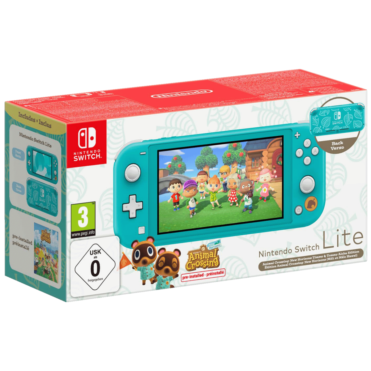 Nintendo Switch lite Console Animal Crossing Turchese Special Edition - Switch lite Console Animal Crossing