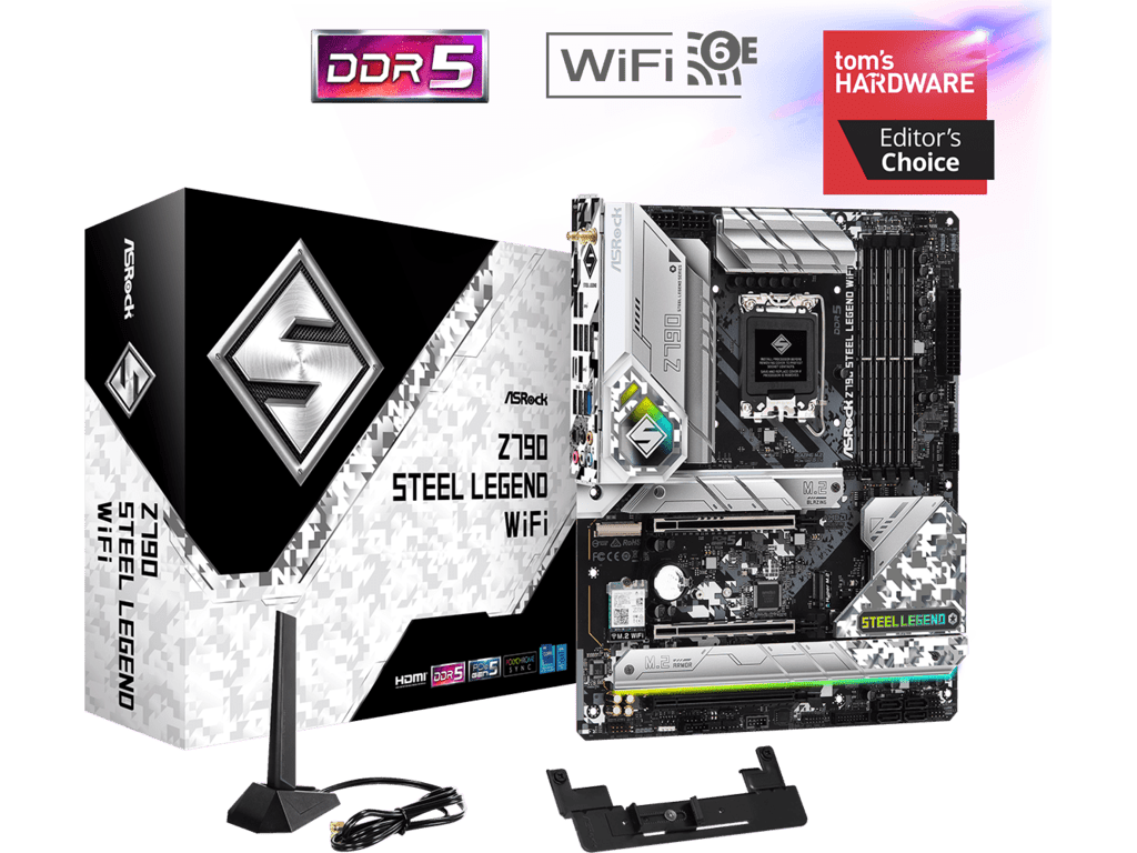 ASROCK matična ploča Z790 STEEL LEGEND WIFI Intel Z790;LGA1700;4xDDR54xDDR5;RAID;HDMI,DP;ATX