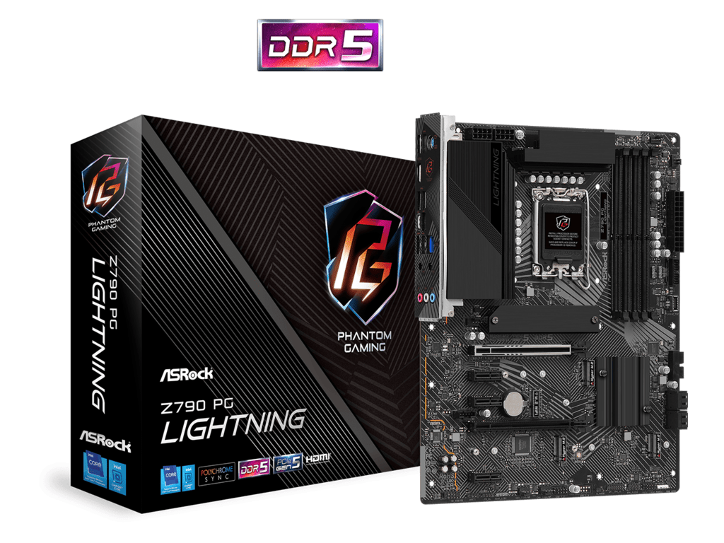 ASROCK matična ploča Z790 PG LIGHTNING INTEL Z790; LGA1700; 4xDDR54xM.2; 4xSATA; RAID; HDMI; ATX