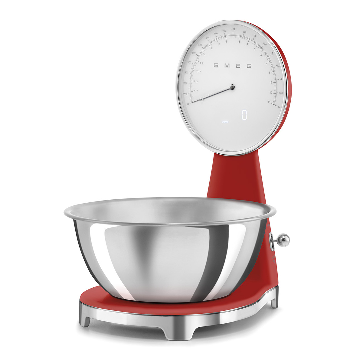Smeg kuhinjska vaga KSF01RDWW, crvena