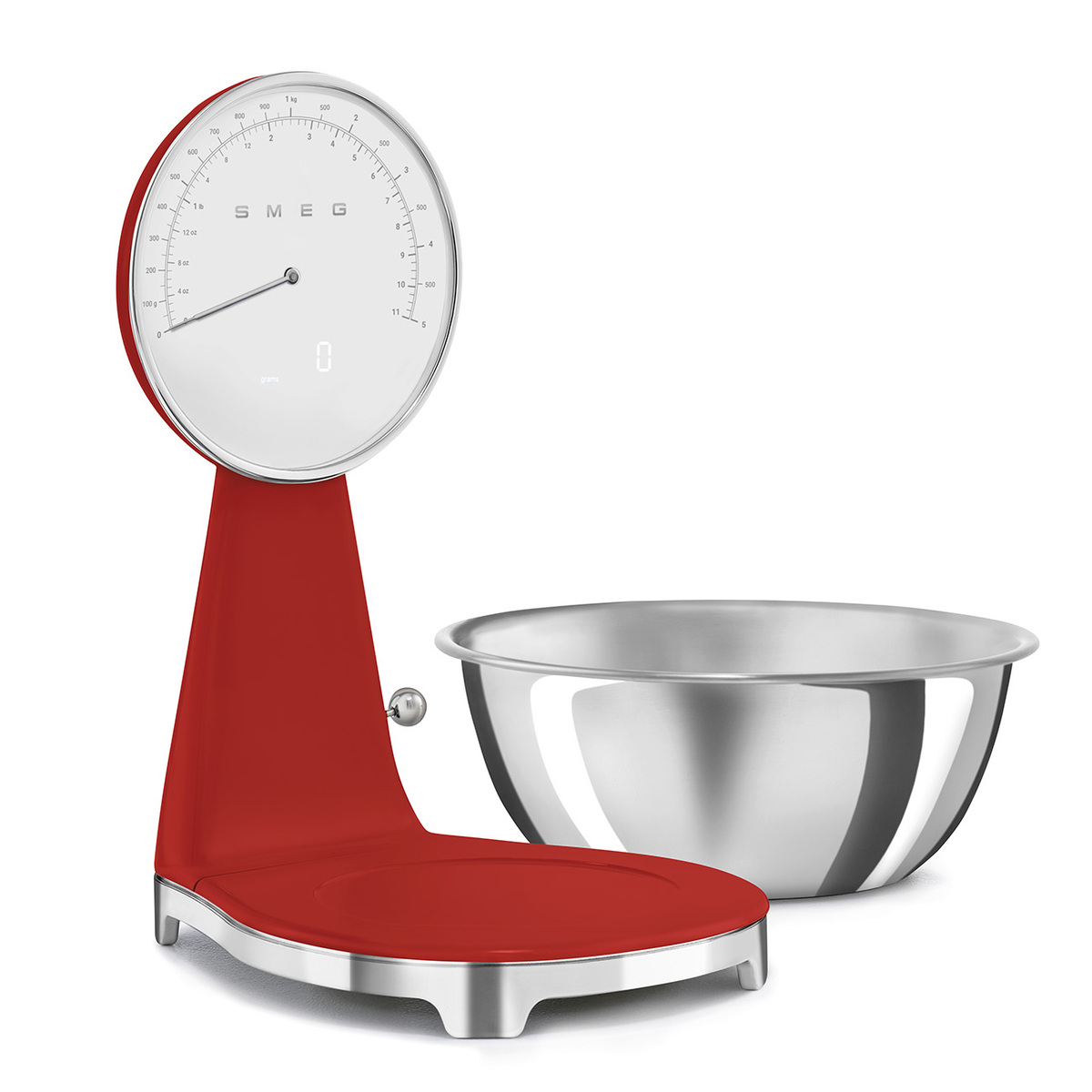 Smeg kuhinjska vaga KSF01RDWW, crvena
