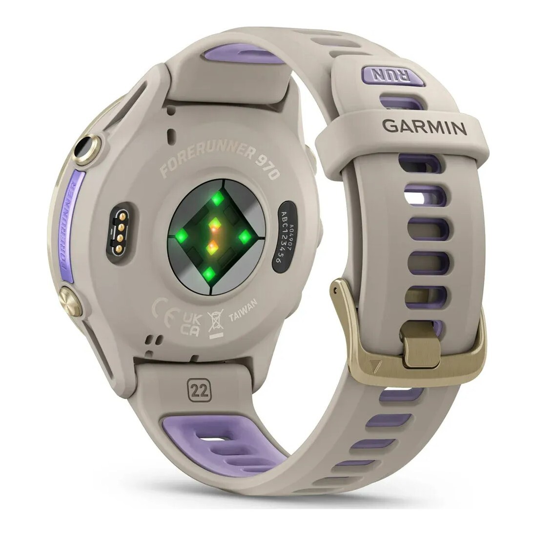 GARMIN Forerunner 970 sportski pametni sat, 47mm, Soft Gold Titanium French Gray/Indigo