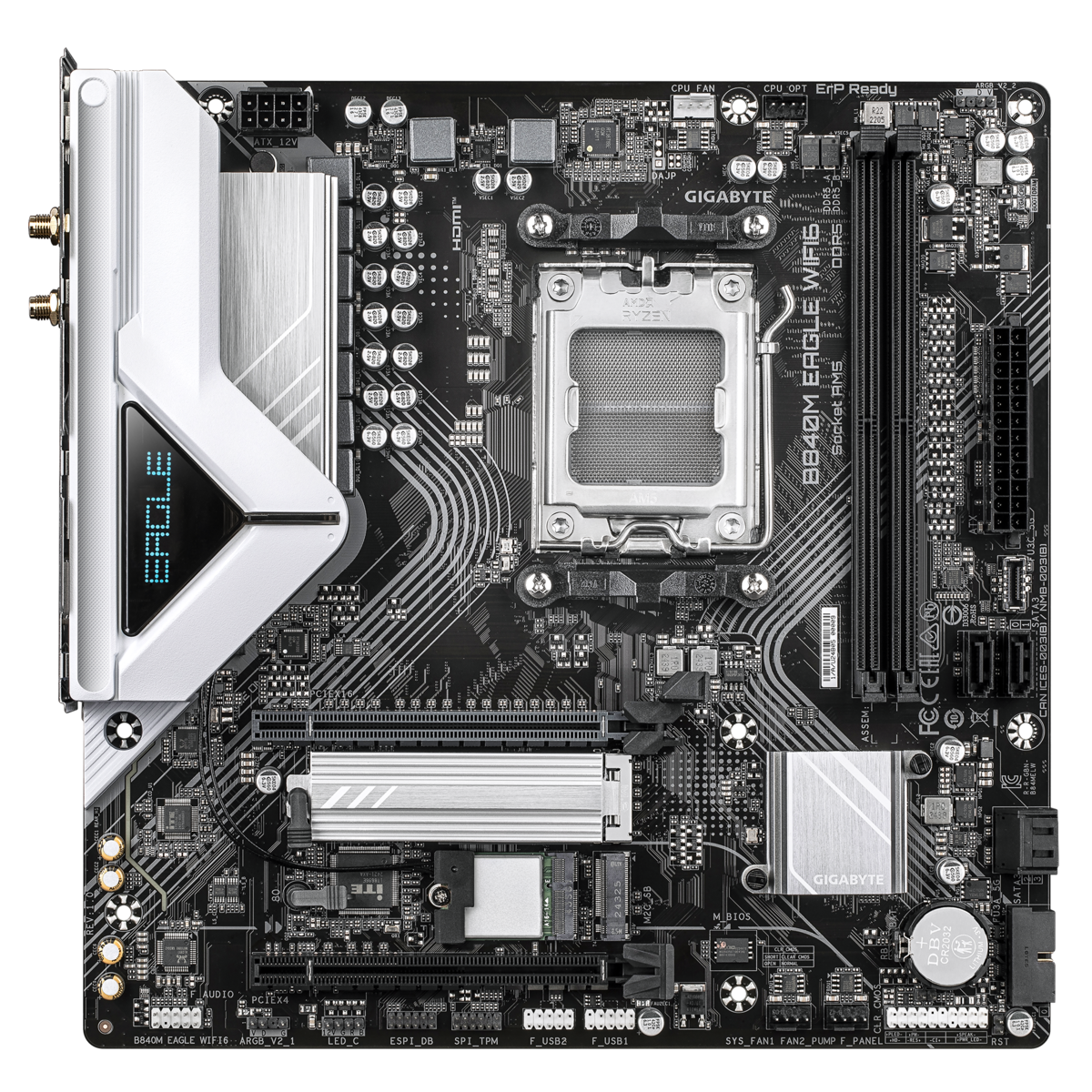 GIGABYTE matična ploča B840M EAGLE WIFI6 AM5, 2xDDR5, 2xM.2, 4xSATA, 7xUSB, HDMI, DP, USB Type-C, mATX