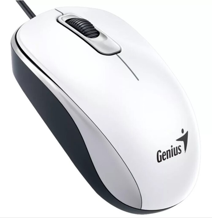 GENIUS miš DX-110 USB bijeli 1.000 DPI, USB,3 tipke, 1.5 m kabal