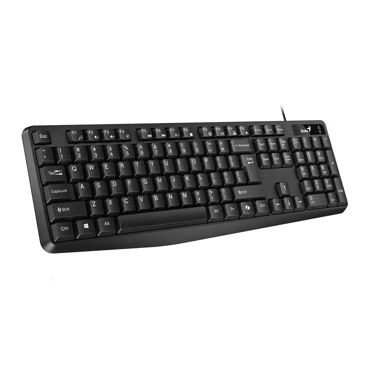 GENIUS žičana tastatura KB-117 , dužina kabla 1,4 m,crna boja, USB konektor, BiH layout