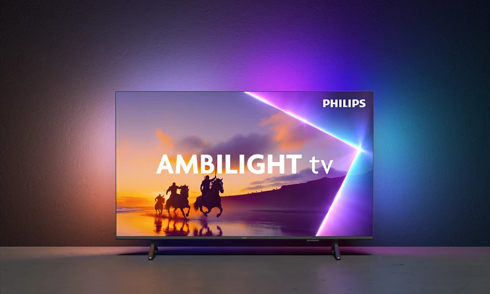 PHILIPS TV QLED 85PUS8510/12, AMBILIGHT 4K QLED 4K TV, Titan OS Pametna platforma, P5 Image processor, Dolby Atmos