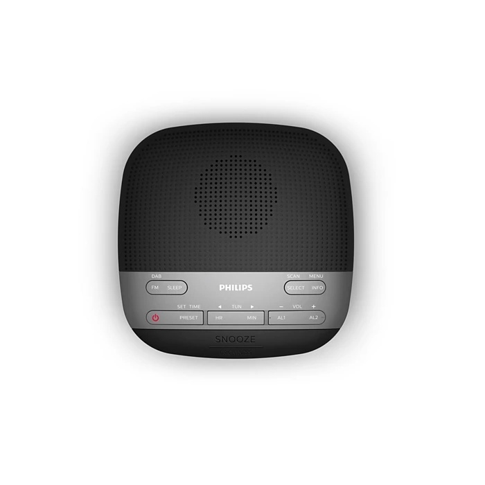 Philips TAR3505/12 budilnik; FM; DAB+; Dvostruki alarm;Izlazna snaga (RMS) 1W;