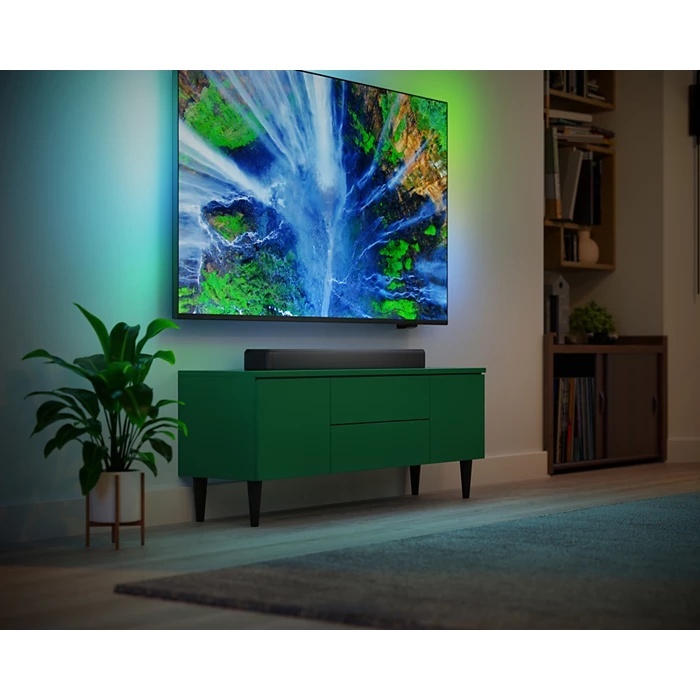Philips TAB5109/10 soundbar. Bolji zvuk za sve zabavne sadržaje.2.0 kanalni, Maks 120 W HDMI ARC, dts Virtual: X, Dolby Digital Plus