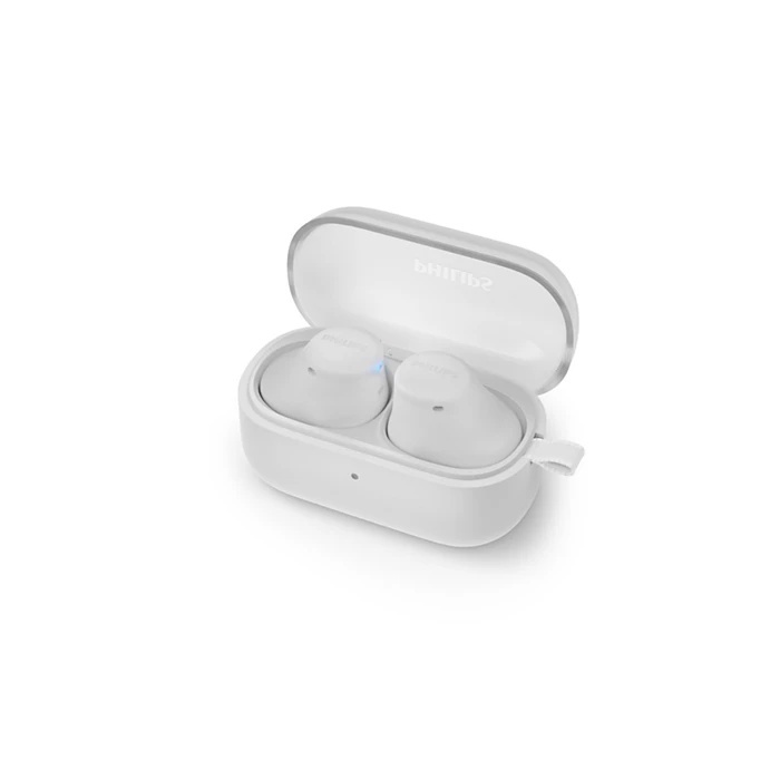 Philips TAT2149WT/00 slušalice BT, sićušne ali moćne in-ear slušalice, do 14h reprodukcije, kutija za punjenje se može staviti na privjesak za ključeve, IPX4 zaštita, Boja bijela