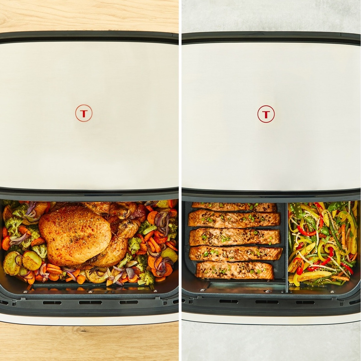 TEFAL friteza na vrući zrak EY922DE0 Easy Fry Flex, dvostruka, 9 L