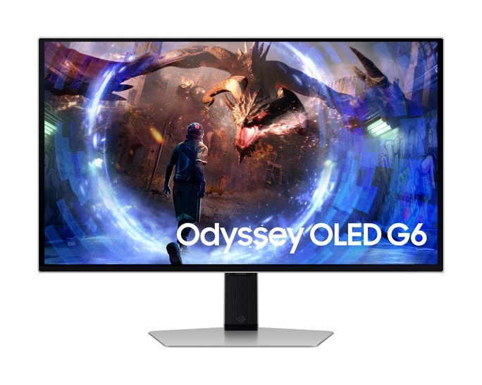 SAMSUNG monitor G6 G60SD Odyssey gaming, 27, QHD, OLED, 250 cd/m2, HDR10, AMD FreeSync Premium Pro, HDMI, DP, 360Hz, 0.03ms
