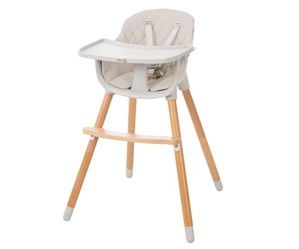 Roba Kids hranilica za bebe StyleUp wood 2 u 1, siva