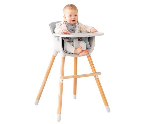 Roba Kids hranilica za bebe StyleUp wood 2 u 1, siva – prikaz 2
