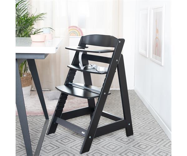 Roba Kids drvena hranilica za bebe Sit Up Flex, crni – prikaz 4