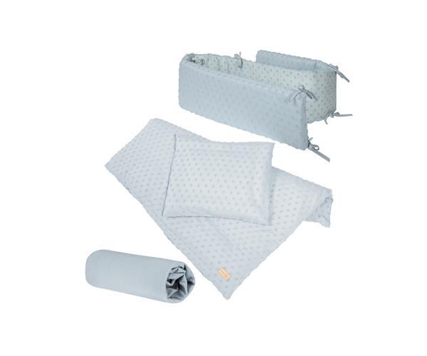 Roba Kids set posteljine sa ogradicom Lil Planet, Plavi – prikaz 4