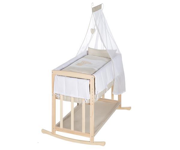 Roba Kids kolijevka Liebhabär 4 u 1 sa posteljinom
