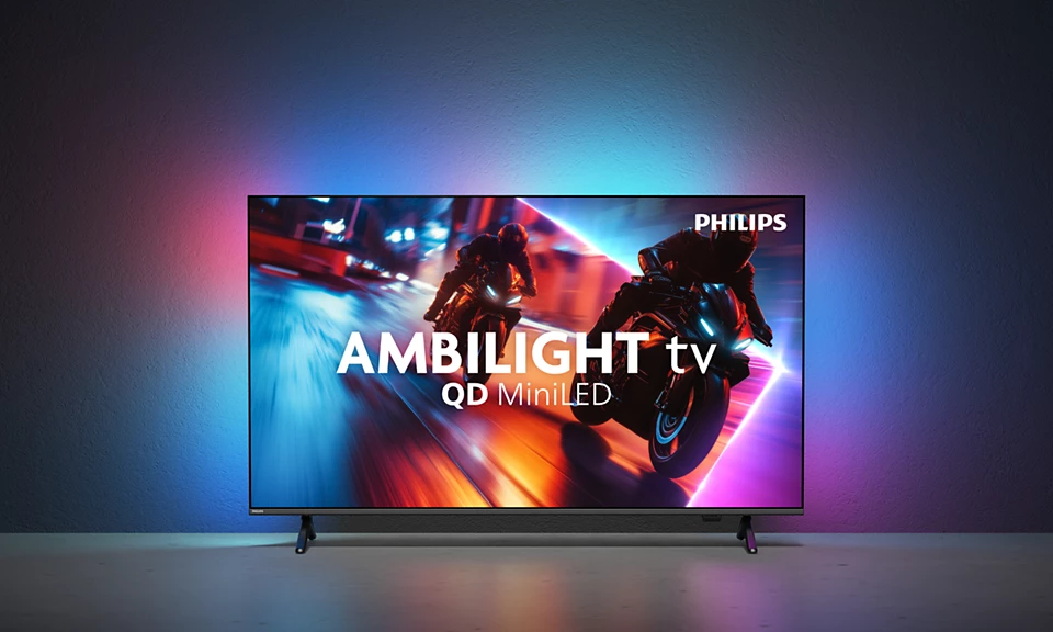 PHILIPS QD MiniLED televizor 65MLED920/12, 4K Ultra HD, Titan OS, Smart TV, Ambilight, 144 Hz VRR, P5 Perfect Picture Engine, Crni