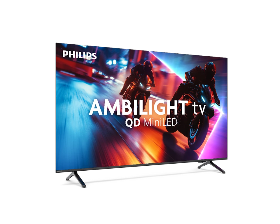 PHILIPS QD MiniLED televizor 65MLED920/12, 4K Ultra HD, Titan OS, Smart TV, Ambilight, 144 Hz VRR, P5 Perfect Picture Engine, Crni
