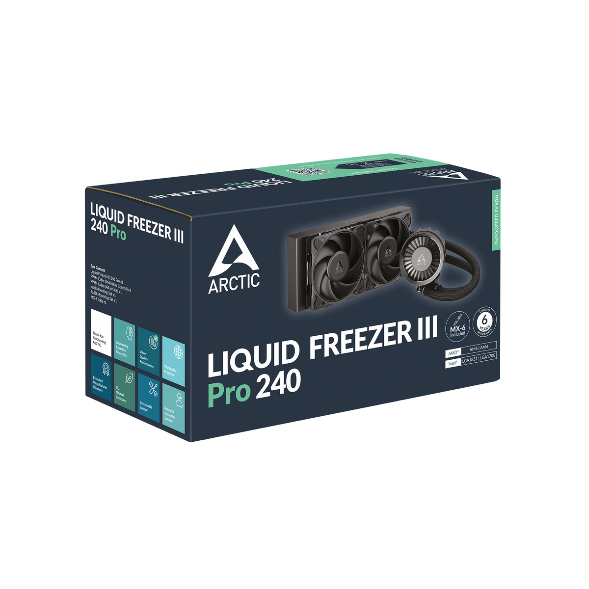 Arctic LF III PRO 240 AIO CPU Water Cooler 1851, 1700, AM4, AM5