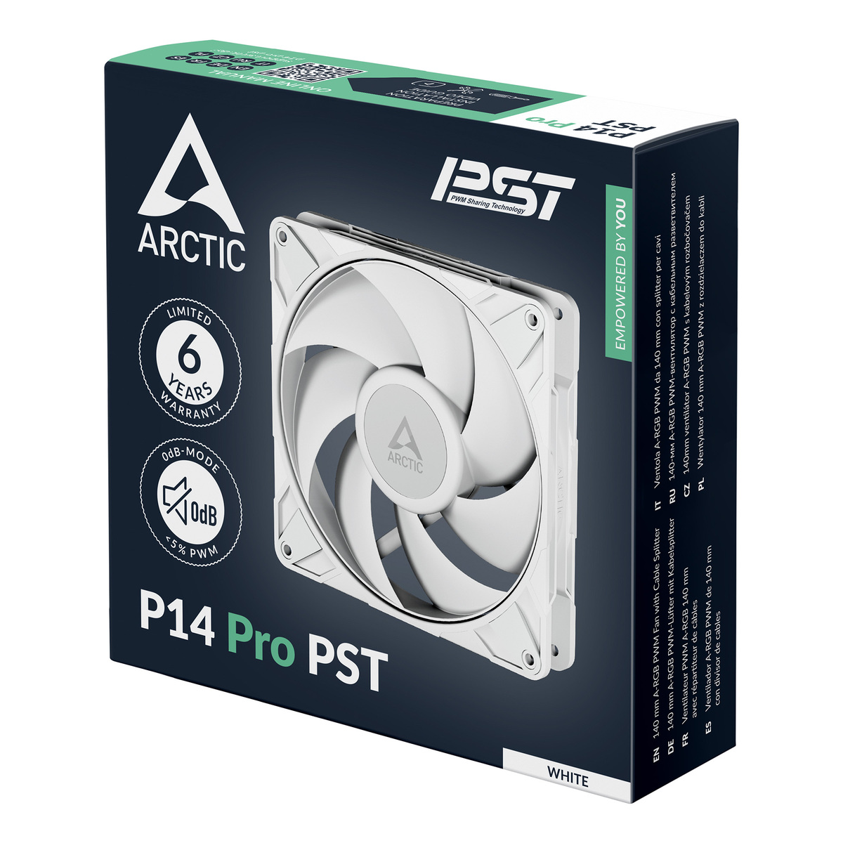 Arctic P14 Pro PST White 140 mm PWM Fan Cable Splitter
