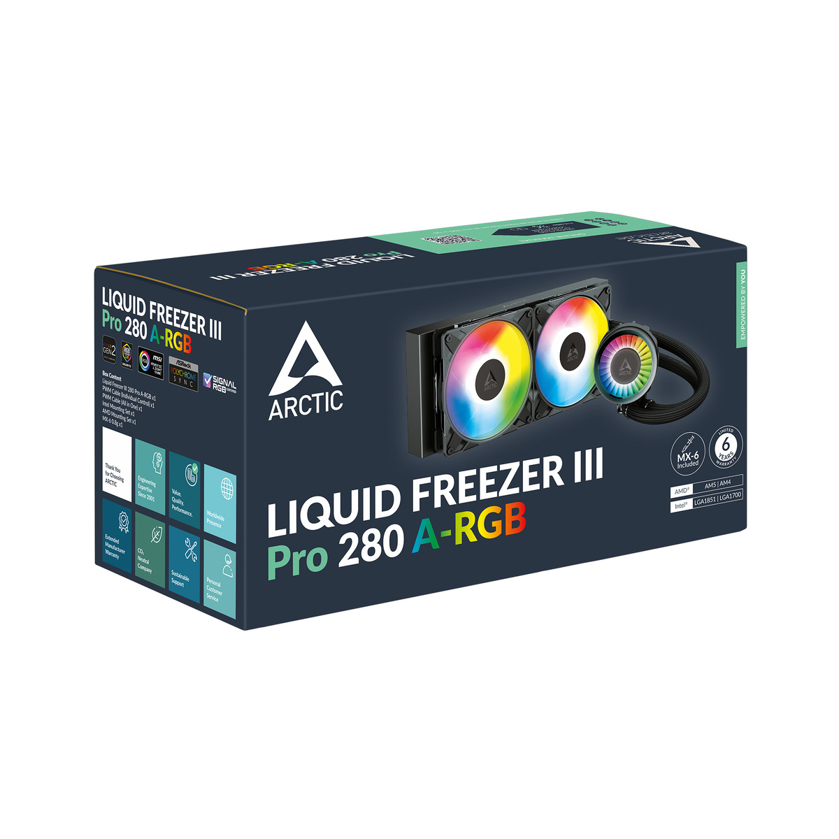 Arctic LF III PRO 280 A-RGB B Multi Compatible AIO 1851, 1700, AM4, AM5