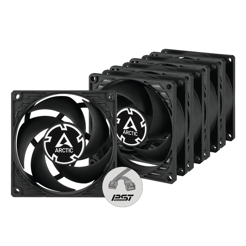 Arctic P8 PWM PST 5-pack fans 80mm PWM Fan