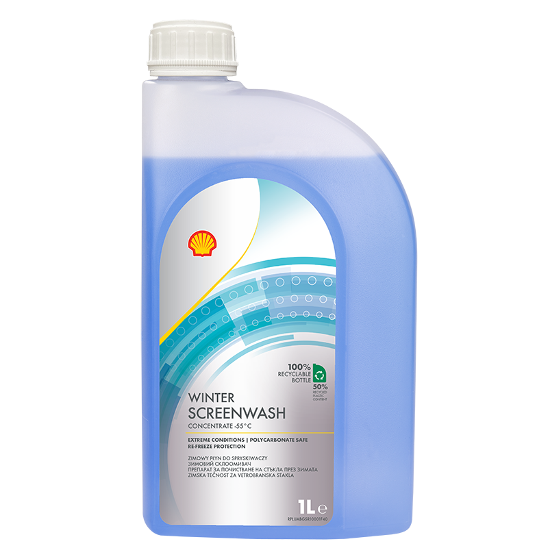 Shell Winter Screenwash tečnost za vjetrobransko staklo 1L | Koncentrat za zaštitu do -55 °C