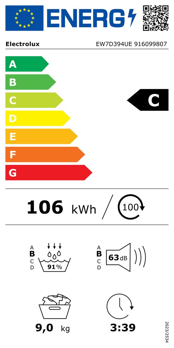 Electrolux sušilica EW7D394UE
