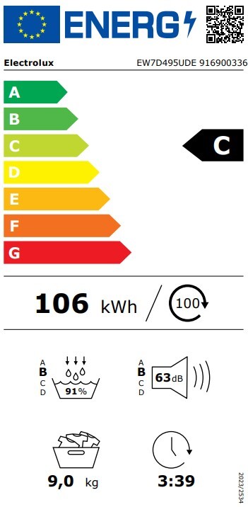 Electrolux sušilica EW7D495UDE