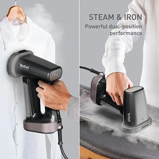 TEFAL vertikalna pegla na paru DT8765E0 Pure Force 3-u-1, 1800 W