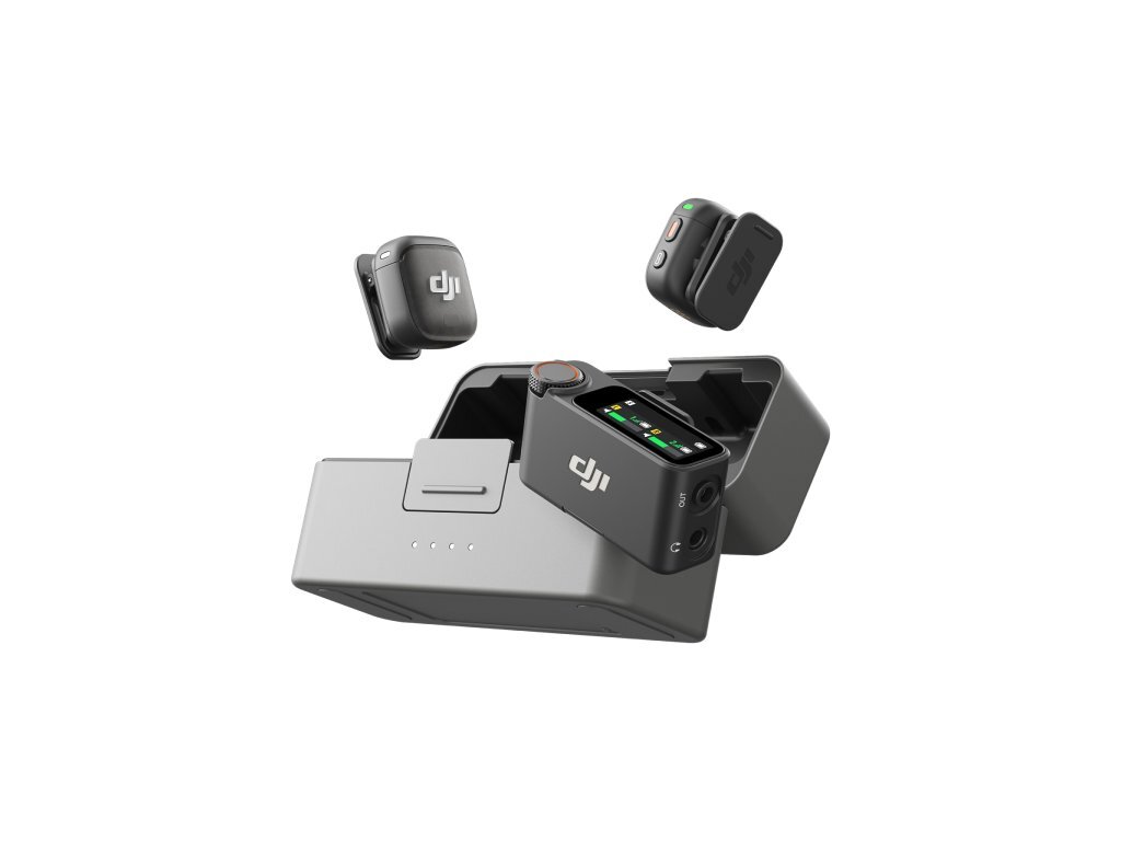 DJI Mic 3 (2TX+1RX+CC)mikrofon, prenos zvuka do 250m5.5h snimanja,48kHz 24 zvuk,OLED zaslon