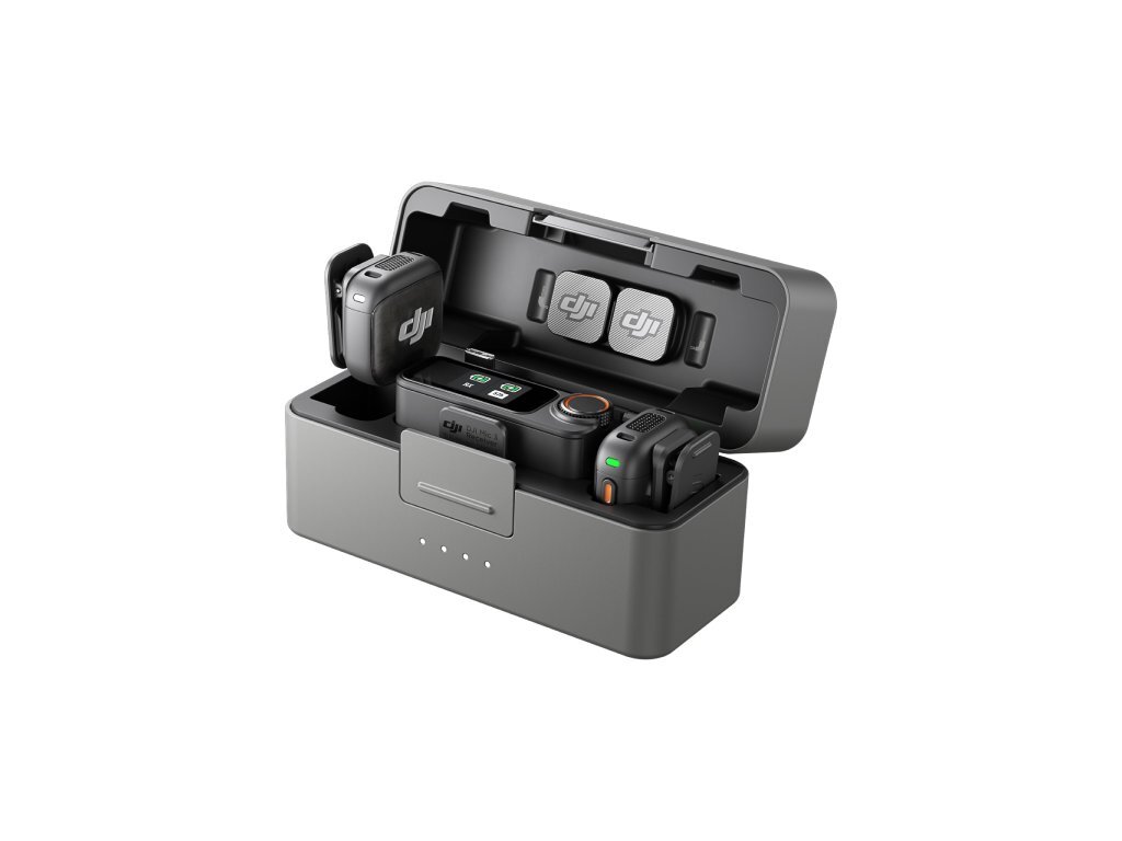 DJI Mic 3 (2TX+1RX+CC)mikrofon, prenos zvuka do 250m5.5h snimanja,48kHz 24 zvuk,OLED zaslon