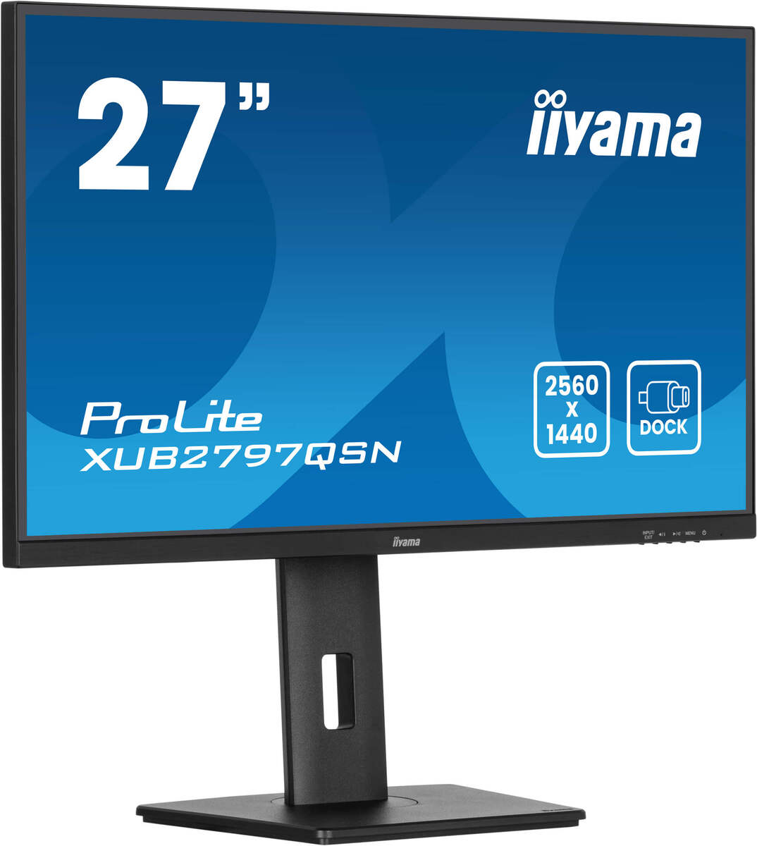 IIYAMA monitor XUB2797QSN-B2 USB Type C, 27, QHD, IPS, 300cd/m2, Adaptive Sync, DP, HDMI, 100Hz, 1ms