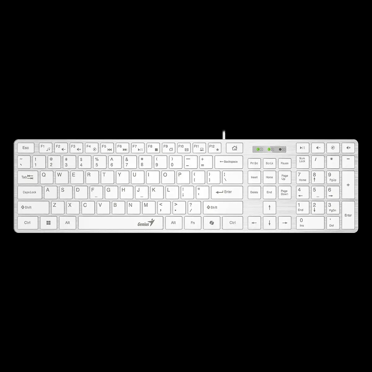 GENIUS SlimStar 126 tastatura USB veza, low-profile tipke, bijela