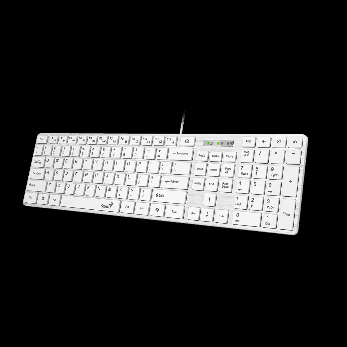 GENIUS SlimStar 126 tastatura USB veza, low-profile tipke, bijela