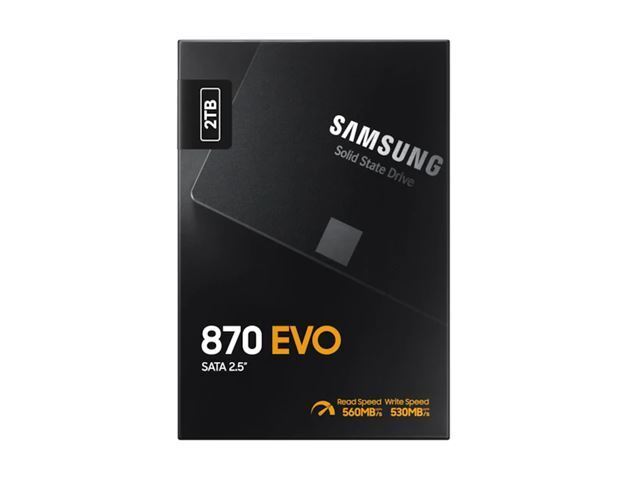 SAMSUNG SSD 870 EVO 2TB 2.5'' SATA3;V-NAND MLC 560MB/s read,530MB/s write