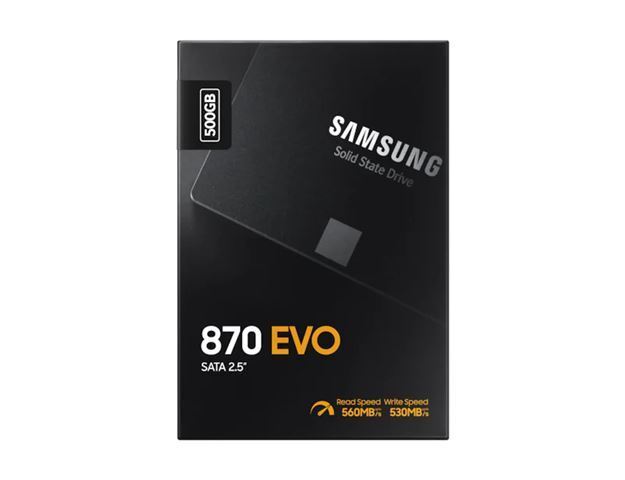 SAMSUNG SSD 870 EVO 500GB 2.5'' SATA3;V-NAND MLC 560MB/s read,530MB/s write
