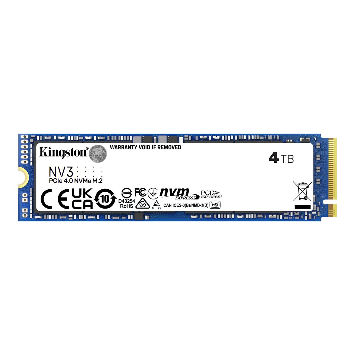 KINGSTON SSD 4TB NV3 NVMe PCIe Gen 4.0x4 R/W : 6000/5000MB/s